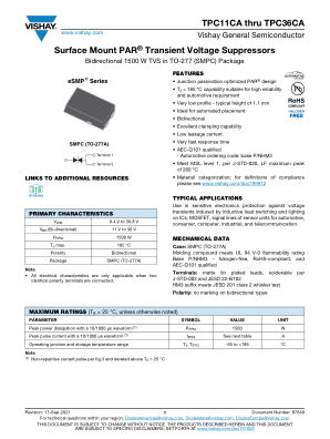 TPC11CATHRUTPC36CA 数据手册首页