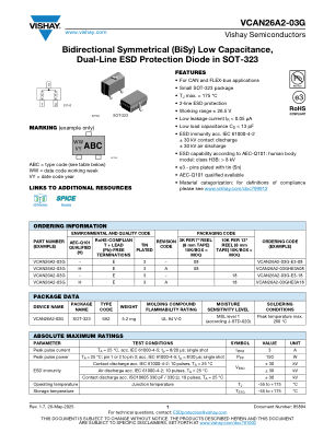VCAN26A2-03G 数据手册首页