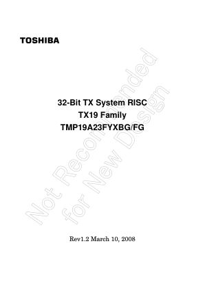 TMP19A23FYFG 数据手册首页