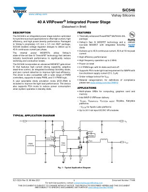 SIC546 datasheet cover page
