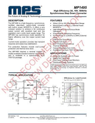 MP1495 datasheet cover page