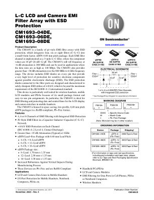 CM1693 datasheet cover page