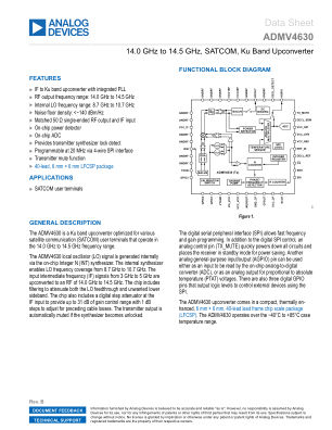 ADMV4630 datasheet cover page