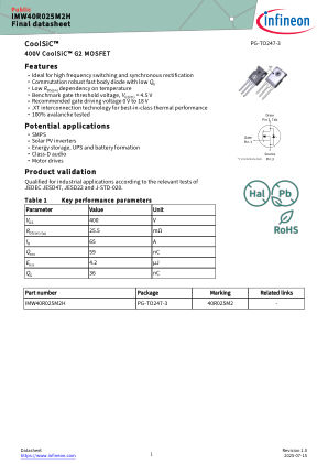 IMW40R025M2H 数据手册首页