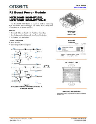 NXH200B100H4F2 数据手册首页
