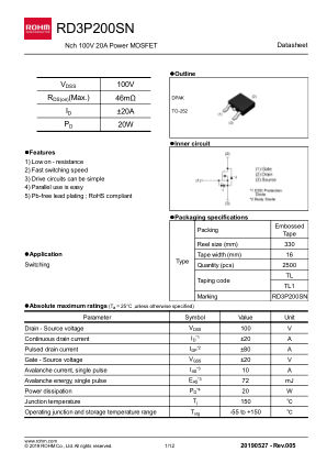 RD3P200SN datasheet cover page