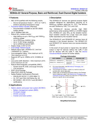 ISO6421-Q1 数据手册首页