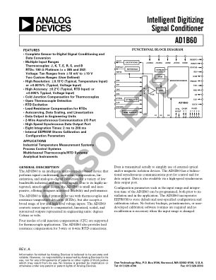 AD1B60 datasheet cover page
