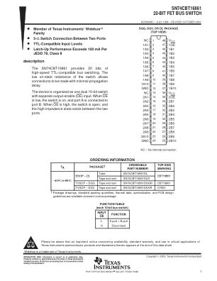 SN74CBT16861 数据手册首页