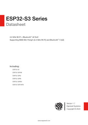 ESP32-S3 数据手册首页