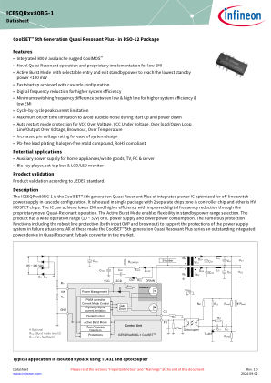 ICE5QR0680BG-1 datasheet cover page