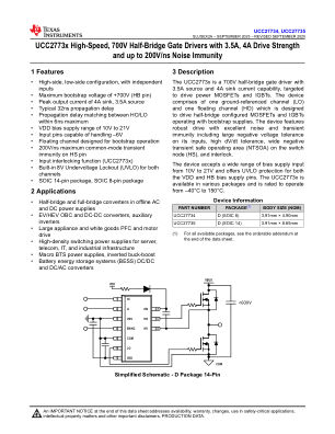 UCC27735 datasheet cover page