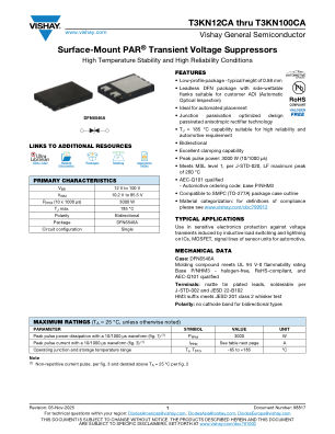 T3KN12CATHRUT3KN100CA datasheet cover page