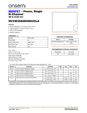 NVCW3SS0D5N03CLA datasheet cover page