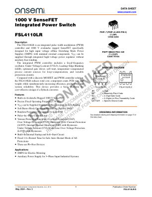 FSL4110LR datasheet cover page