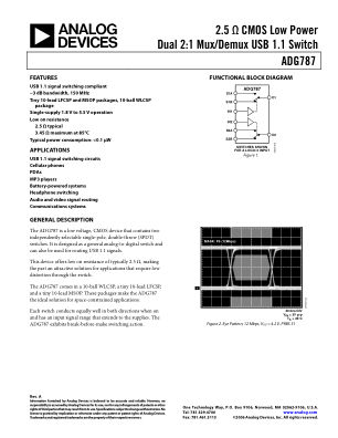 ADG787 数据手册首页