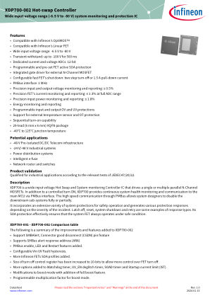 XDP700-002 datasheet cover page