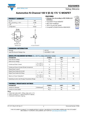 SQ2328ES datasheet cover page