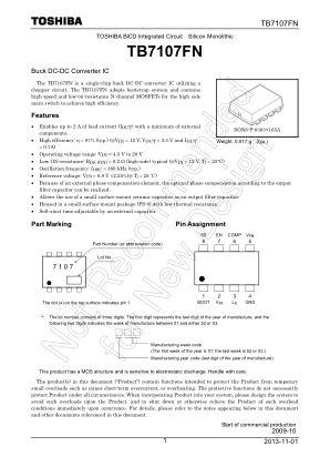 TB7107FN datasheet cover page