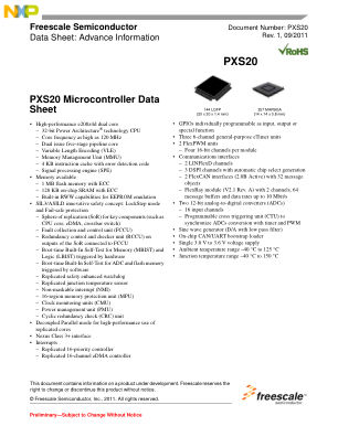 PXS20 数据手册首页