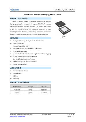 MS35774 datasheet cover page