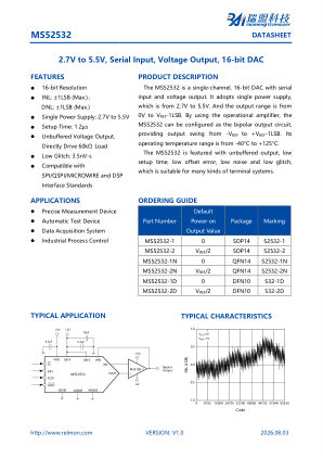 MS52532 datasheet cover page