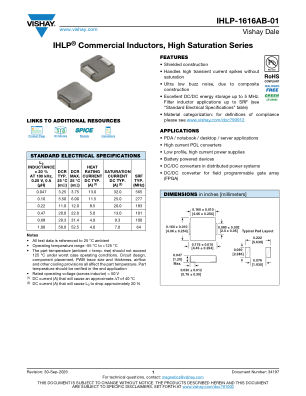 IHLP-1616AB-01 数据手册首页