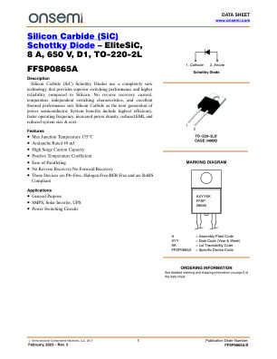 FFSP0865A datasheet cover page