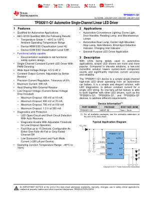 TPS92611-Q1 datasheet cover page