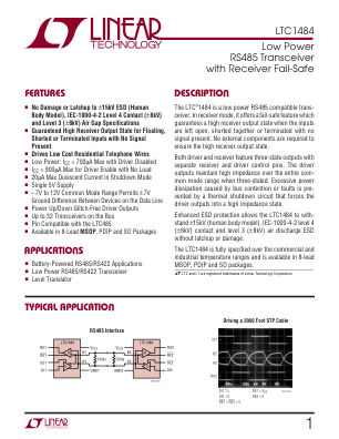 1484F datasheet cover page