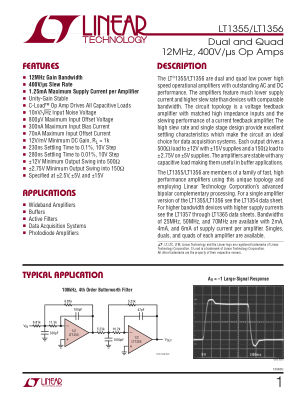 13556FC datasheet cover page