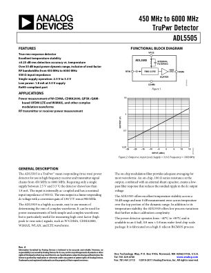 ADL5505 数据手册首页