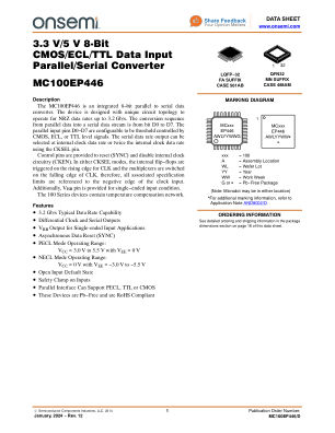 MC100EP446 datasheet cover page