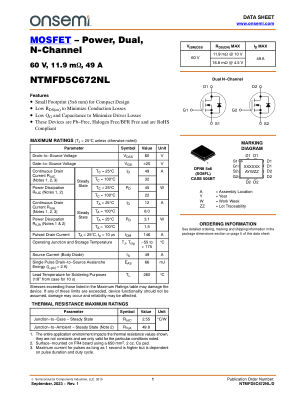 NTMFD5C672NL 数据手册首页