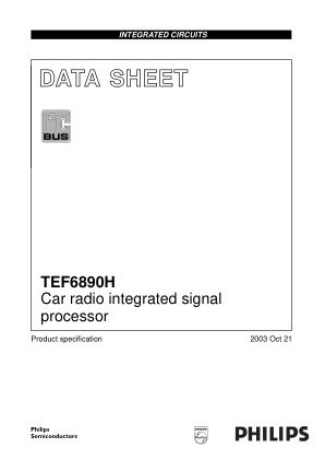 TEF6890H datasheet cover page