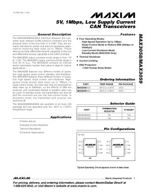 MAX3058-MAX3059 datasheet cover page