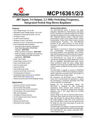 MCP16361T-E 数据手册首页