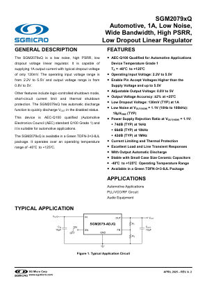 SGM2079XQ datasheet cover page