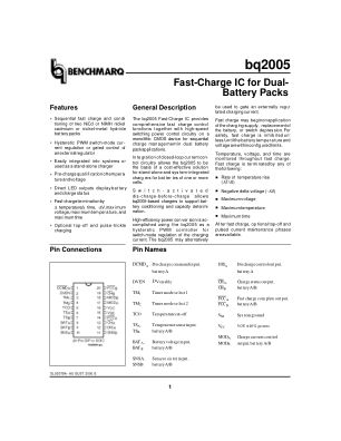 BQ2005 数据手册首页