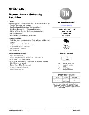 NTSAF545 datasheet cover page