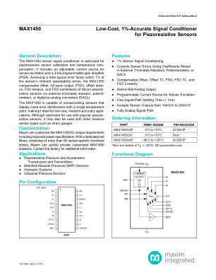 MAX1450 datasheet cover page