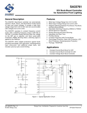 SA33761HHP datasheet cover page