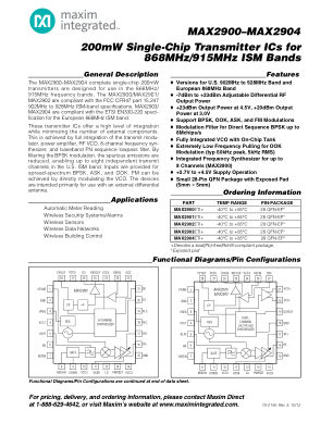 MAX2900-MAX2904 datasheet cover page