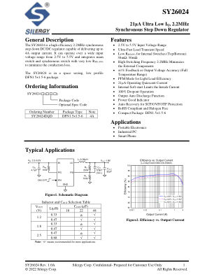 SY26024DQD datasheet cover page