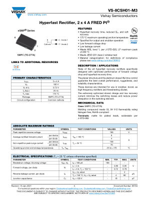 VS-8CSH01-M3 datasheet cover page