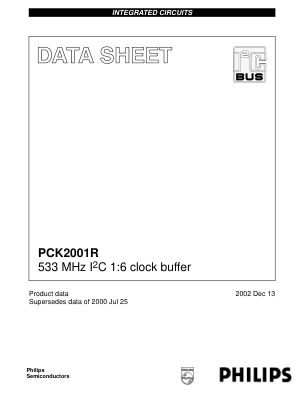 PCK2001R 数据手册首页