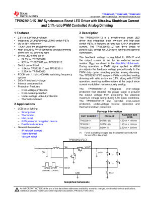 TPS923612 datasheet cover page