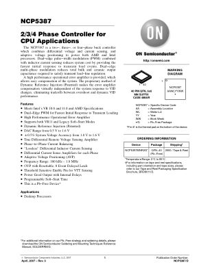 NCP5387 datasheet cover page