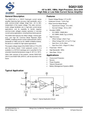 SQ52132D datasheet cover page