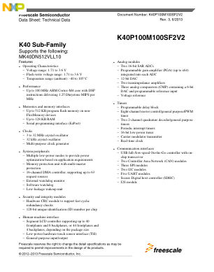 K40P100M100SF2V2 数据手册首页
